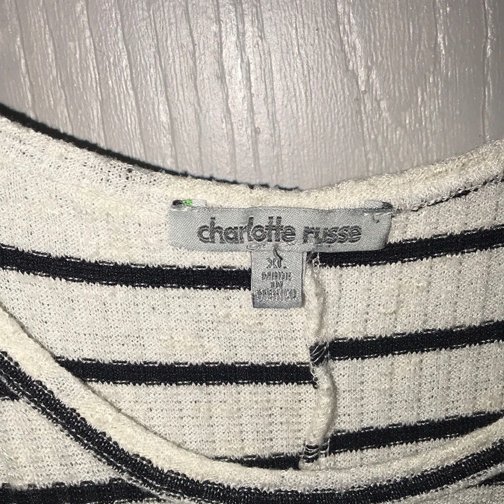 Charlotte russe XL black and white striped.